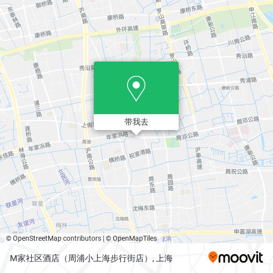 M家社区酒店（周浦小上海步行街店）地图