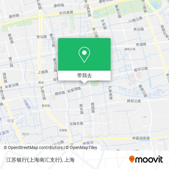 江苏银行(上海南汇支行)地图
