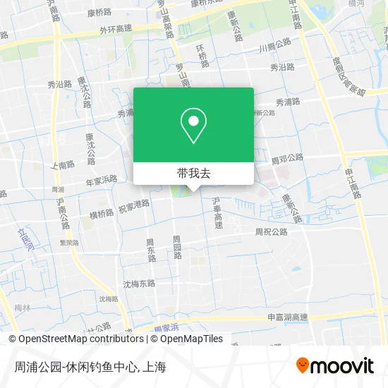 周浦公园-休闲钓鱼中心地图