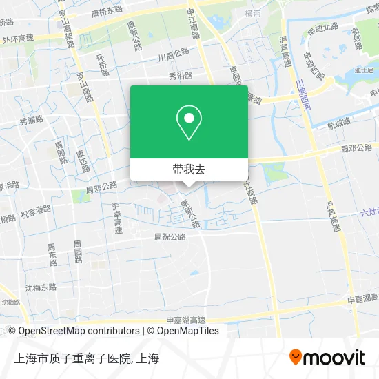 上海市质子重离子医院地图