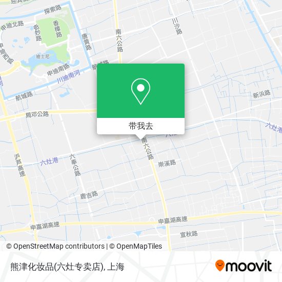 熊津化妆品(六灶专卖店)地图