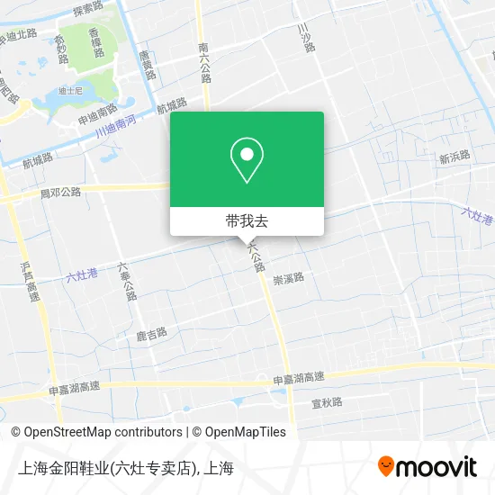 上海金阳鞋业(六灶专卖店)地图