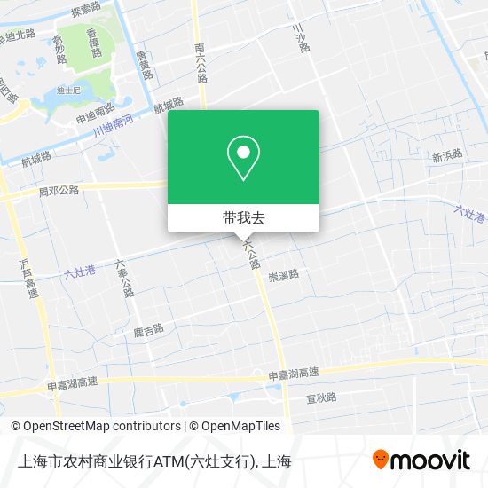 上海市农村商业银行ATM(六灶支行)地图