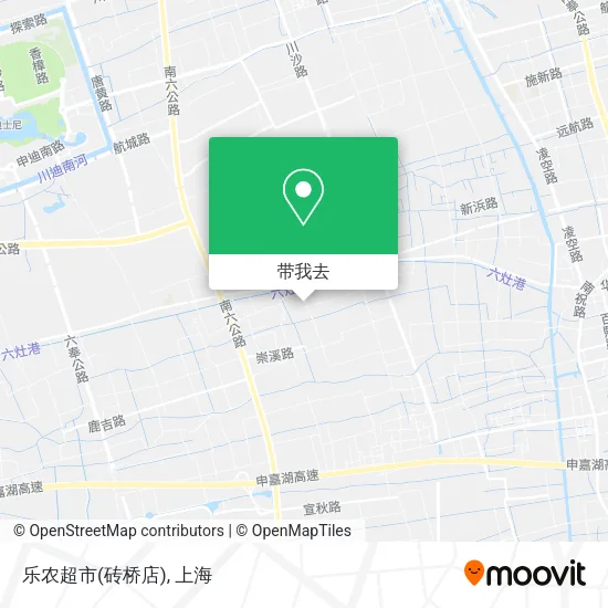 乐农超市(砖桥店)地图