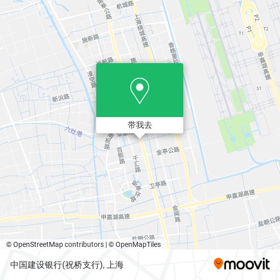 中国建设银行(祝桥支行)地图