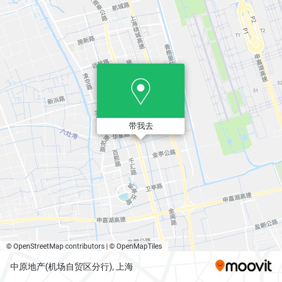 中原地产(机场自贸区分行)地图