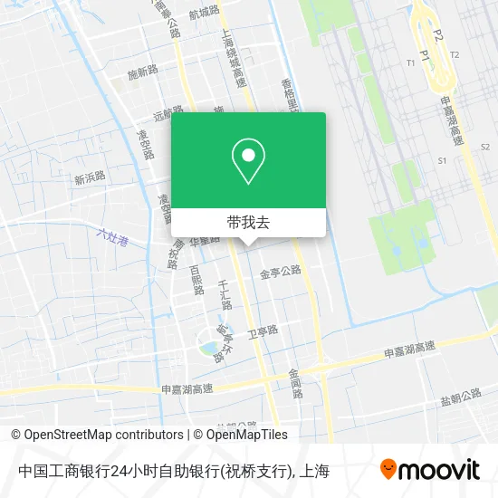 中国工商银行24小时自助银行(祝桥支行)地图