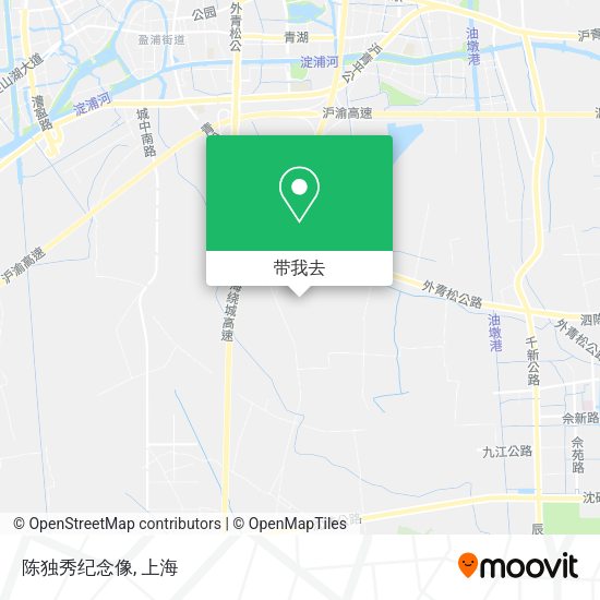 陈独秀纪念像地图