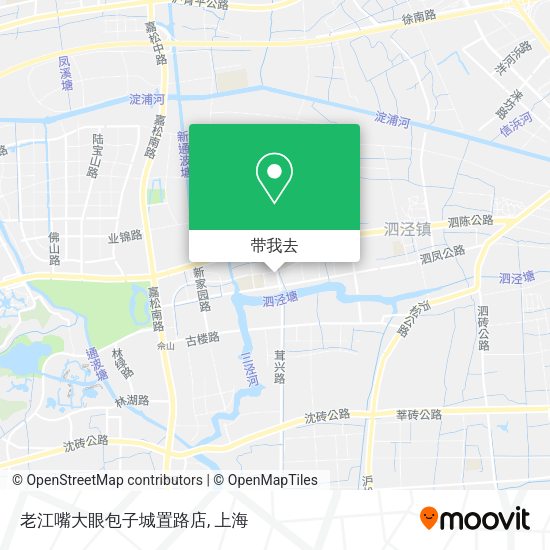 老江嘴大眼包子城置路店地图