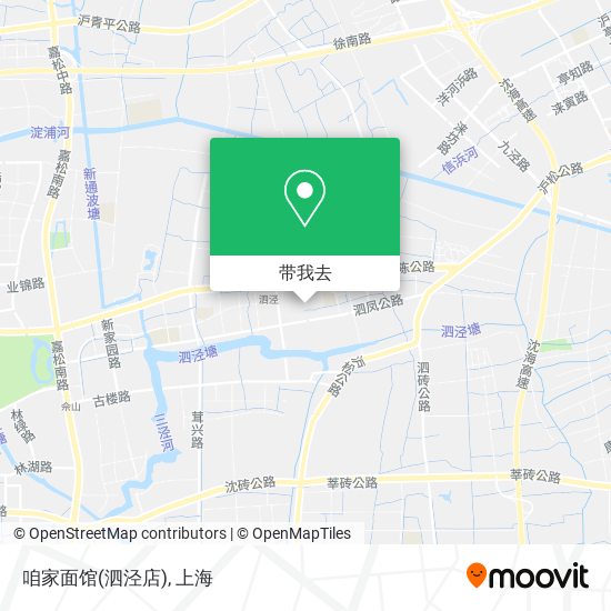 咱家面馆(泗泾店)地图