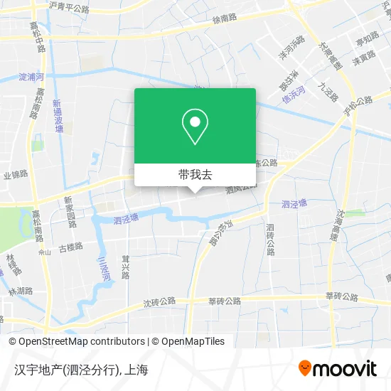 汉宇地产(泗泾分行)地图