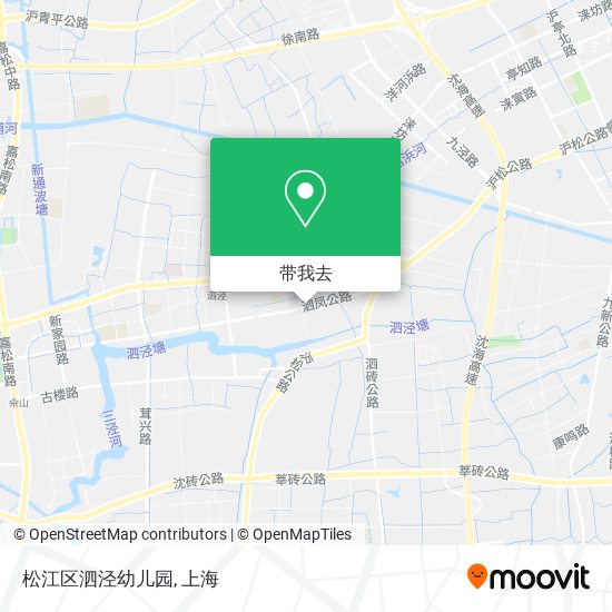 松江区泗泾幼儿园地图