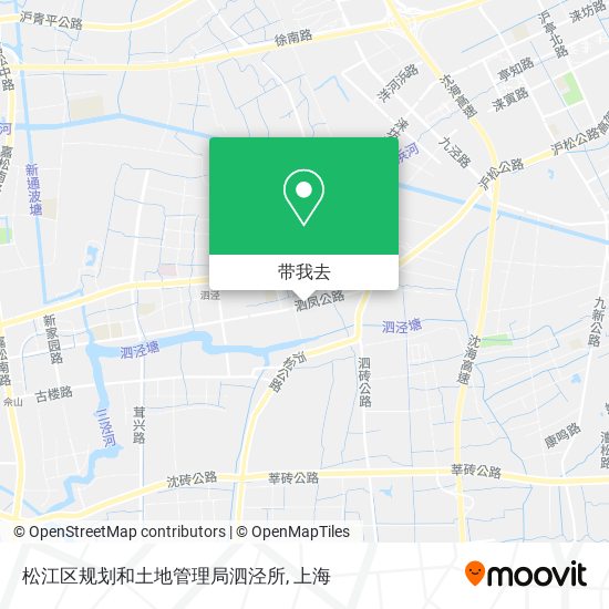 松江区规划和土地管理局泗泾所地图