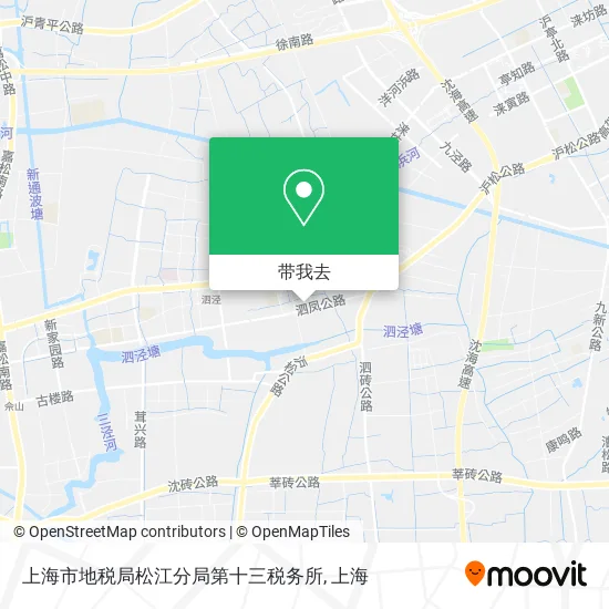 上海市地税局松江分局第十三税务所地图