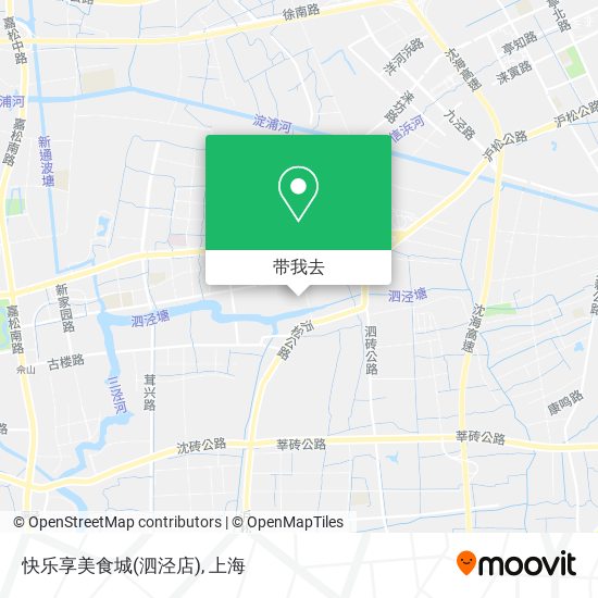 快乐享美食城(泗泾店)地图