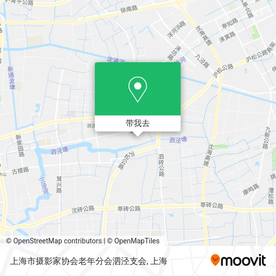 上海市摄影家协会老年分会泗泾支会地图