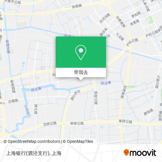 上海银行(泗泾支行)地图