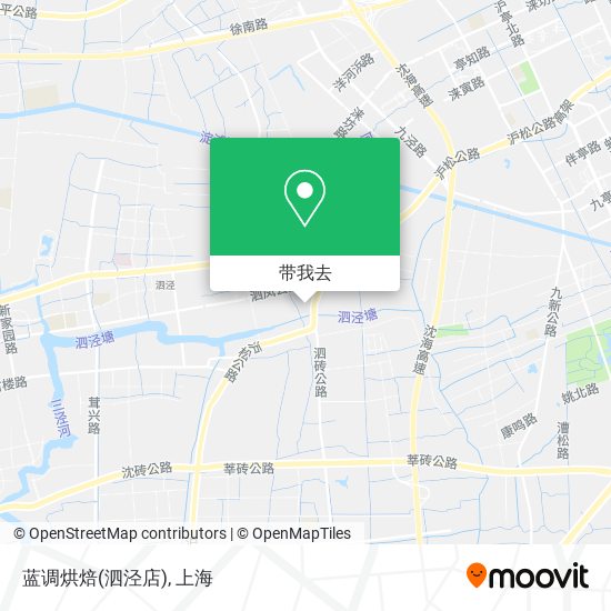 蓝调烘焙(泗泾店)地图