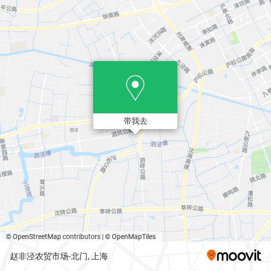 赵非泾农贸市场-北门地图