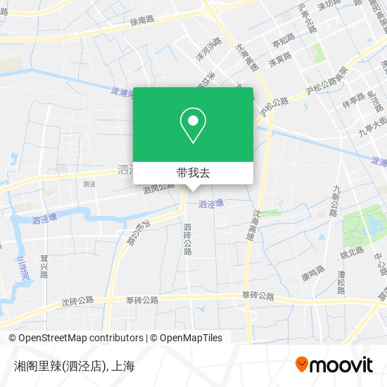 湘阁里辣(泗泾店)地图