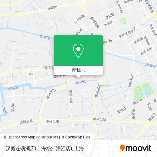 汉庭连锁酒店(上海松江泗泾店)地图