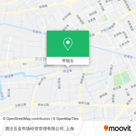 泗泾五金市场经营管理有限公司地图