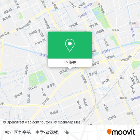 松江区九亭第二中学-致远楼地图