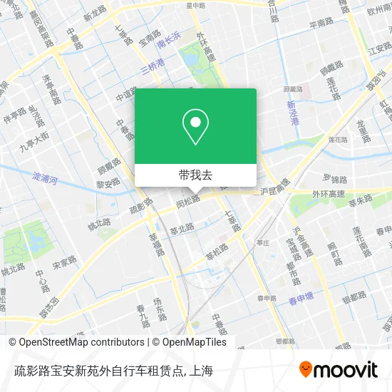疏影路宝安新苑外自行车租赁点地图