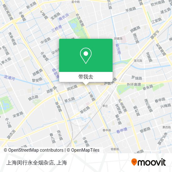上海闵行永全烟杂店地图