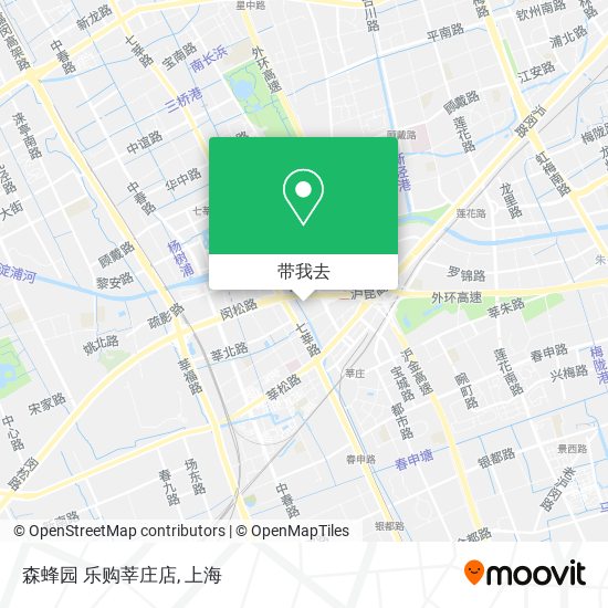 森蜂园 乐购莘庄店地图