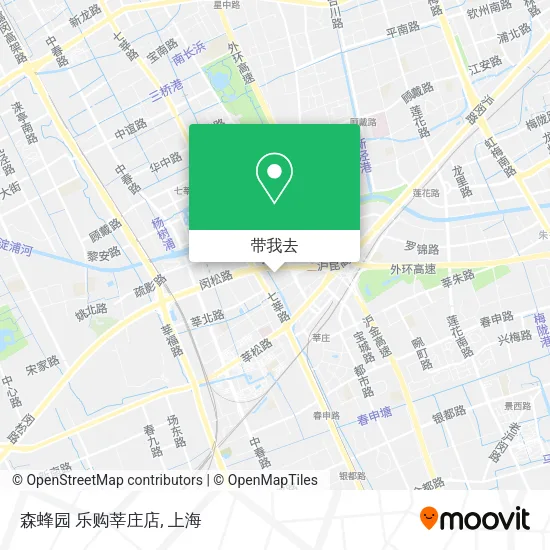 森蜂园 乐购莘庄店地图