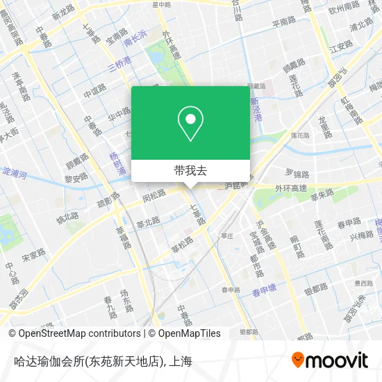 哈达瑜伽会所(东苑新天地店)地图