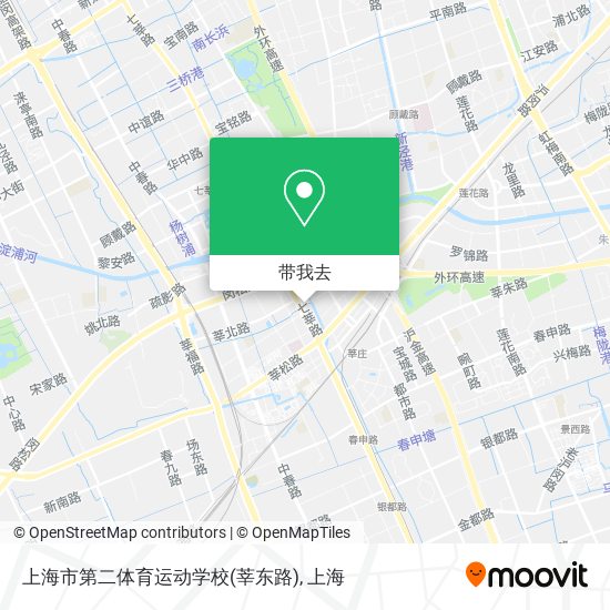上海市第二体育运动学校(莘东路)地图