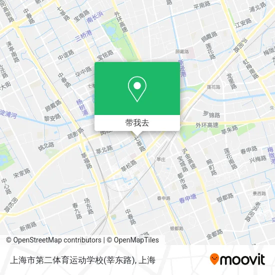 上海市第二体育运动学校(莘东路)地图