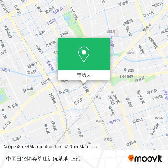 中国田径协会莘庄训练基地地图