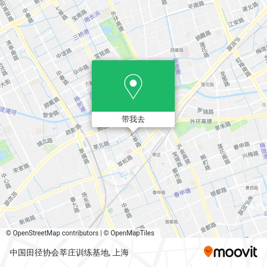 中国田径协会莘庄训练基地地图