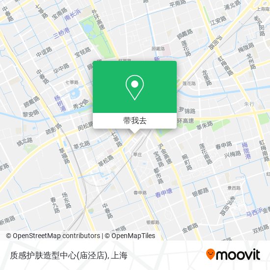 质感护肤造型中心(庙泾店)地图