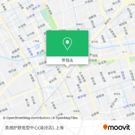质感护肤造型中心(庙泾店)地图
