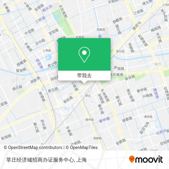 莘庄经济城招商办证服务中心地图
