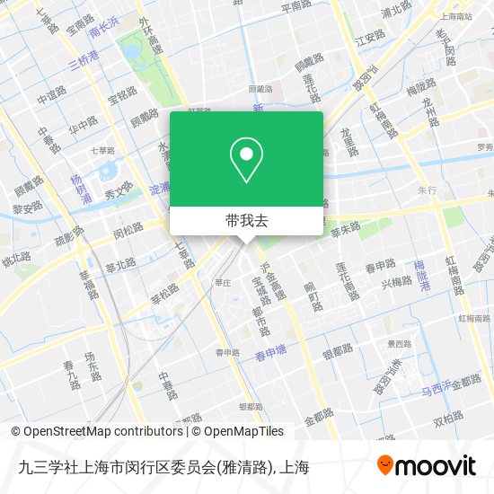 九三学社上海市闵行区委员会(雅清路)地图