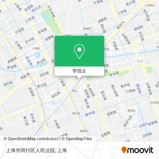 上海市闵行区人民法院地图