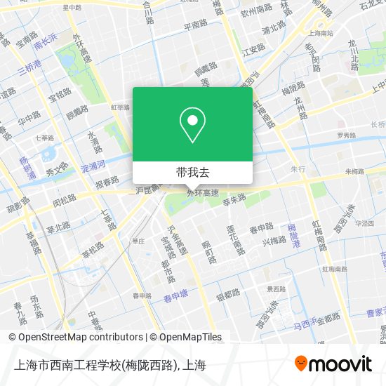 上海市西南工程学校(梅陇西路)地图