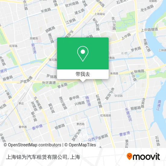 上海锦为汽车租赁有限公司地图