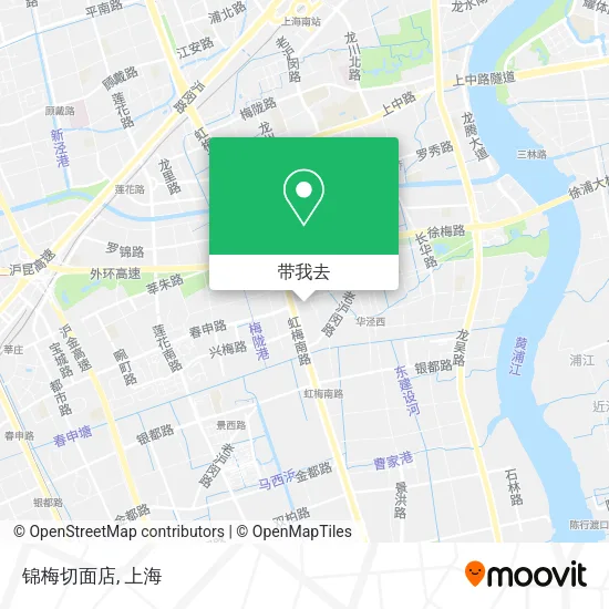 锦梅切面店地图