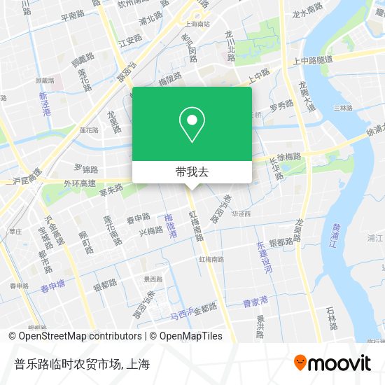 普乐路临时农贸市场地图