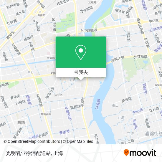 光明乳业徐浦配送站地图