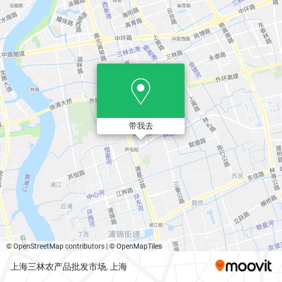 上海三林农产品批发市场地图