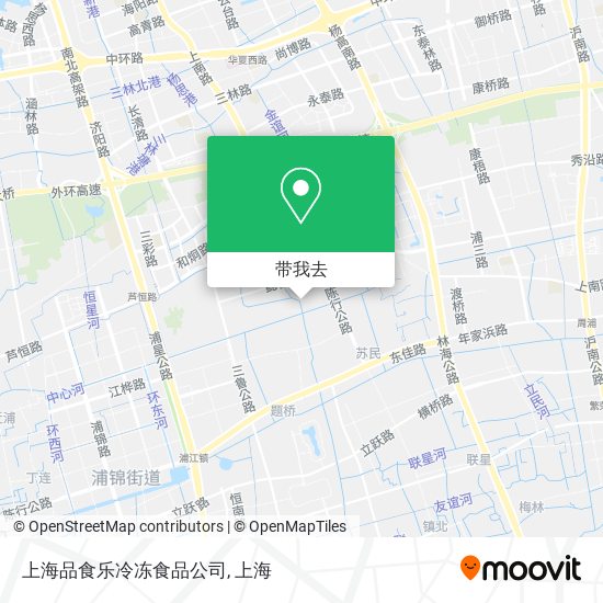 上海品食乐冷冻食品公司地图