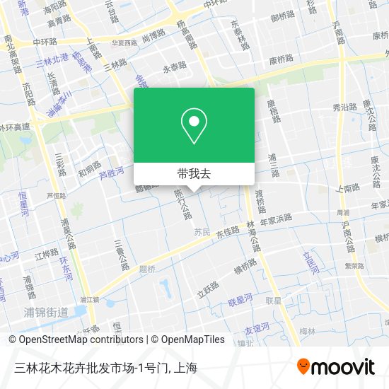 三林花木花卉批发市场-1号门地图