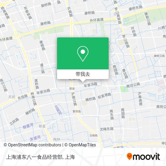 上海浦东八一食品经营部地图